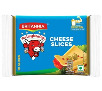 Britannia The Laughing Cow Processed Cheese Slice – Goodness Of Cows Milk, 100 g (5 Slices x 20 g Each)