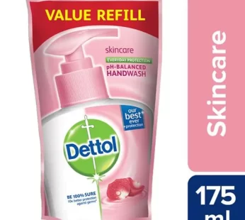 Dettol Hand Wash Liquid Refill – Skincare, 175 ml Pouch