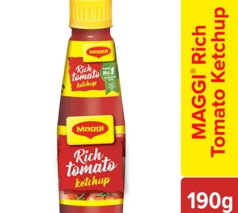 MAGGI Rich Tomato Ketchup – Made With Real Tomatoes, 190 g Bottle