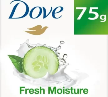 Dove Go Fresh Moisture Cucumber & Green Tea Beauty Bathing Bar, Has 1/4th Moisturizing Cream, 75 g