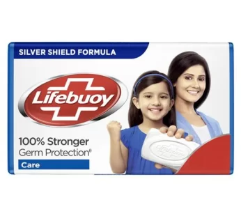 Lifebuoy Care Soap Bar, 100% Stronger Germ Protection, Active Silver Formula, 100 g Pack of 4