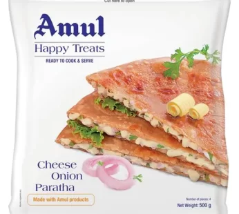 Amul Happy Treats Ready to Cook & Serve – Cheese Onion Paratha, 500 g