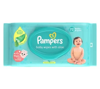 Pampers Baby Wipes – With Aloe, 72 pcs