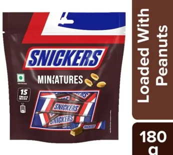 Snickers Miniatures Chocolate, 180 g Pouch