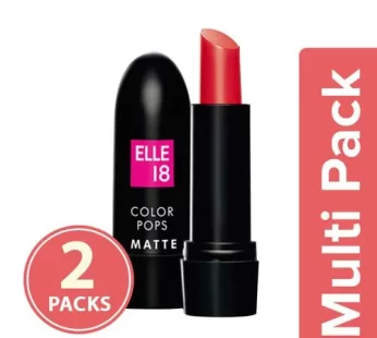 Lakme Elle 18 Color Pop Matte Lip Colour, 2×4.3 g Multipack