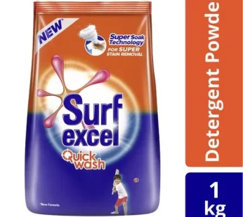 Surf Excel Quick Wash Detergent Powder, 1 kg