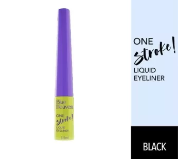 Blue Heaven One Stroke Liquid Eyeliner – Long-Lasting, Lightweight, Waterproof & Smudgeproof, 3.5 ml