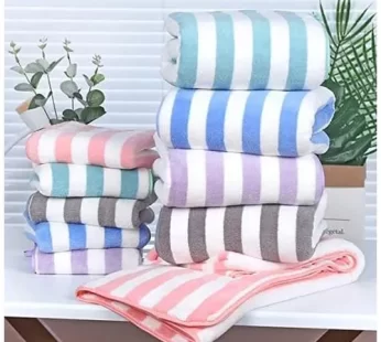 Alix Home Store Microfiber Hand Towels – Soft, Stripes Pattern, 41 x 61 cm, Multicolour, 2 pcs