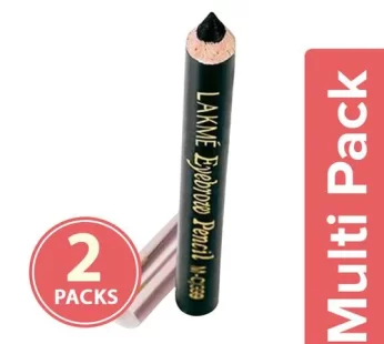 Lakme Eyebrow Pencil – Black, 2×2 g Multipack