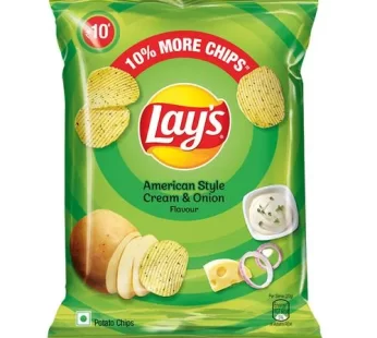 Lays Potato Chips – American Style Cream & Onion Flavour 23 g Pouch