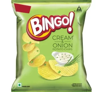 Bingo! Potato Chips – Cream & Onion Chips, Crispy & Crunchy Pack For Snacks, 25 g Pouch