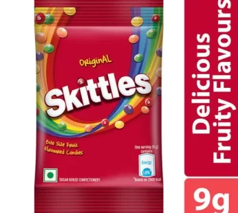 Skittles Original Bite Size Fruit Flavoured Candies Pack 9 g