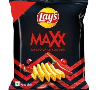 Lays Maxx Potato Chips – Macho Chilli Flavour 15 g