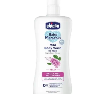 Chicco Baby Moments – Mild Body Wash Relax, Nettle Willowherb For Moisturised Skin With A Relaxing Touch 500 ml