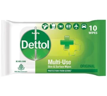 Dettol Germ Protection Wet Wipes For Skin & Surfaces 10 pcs