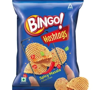 Bingo! Hashtags Spicy Masala Potato Chips 22.5 g Pouch