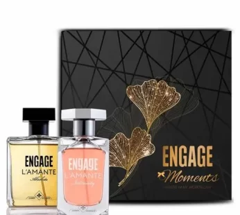 Engage L’amante Eau De Perfume Combo Gift Box – Absolute & Intensity For Men & Women, 100 ml (Pack of 2)