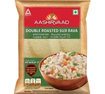 Aashirvaad Double Roasted Suji Rava – Less Moisture More Quantity Made From MP Wheat 1 kg