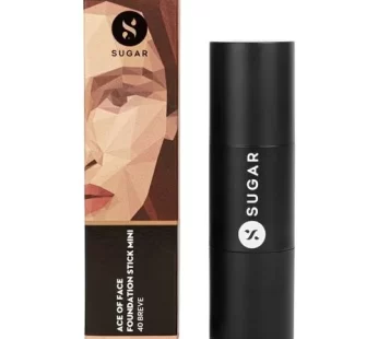 SUGAR Cosmetics Ace Of Face Foundation Stick With Built-In Brush – Mini 7 g 40 Breve