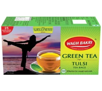 Wagh Bakri Green Tea – Tulsi 37.5 g (25 Bags x 1.5 g each)