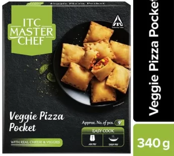ITC Master Chef Veggie Pizza Pocket – Veg Frozen Snack Ready To Cook 340 g