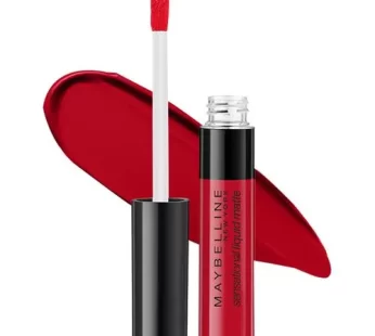 Maybelline New York Sensational Liquid Matte Lipstick – 03 Flush It Red 7 g