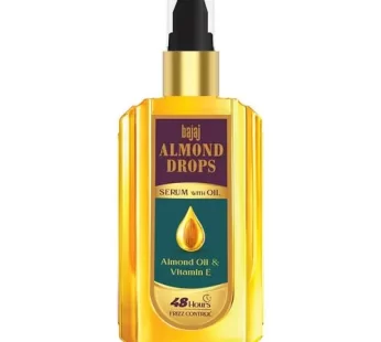 Bajaj Almond Drops Serum With Oil For Hair – Goodness Of Almond Oil & Vitamin E Provides 3x Softer Hair 50 ml Bottle