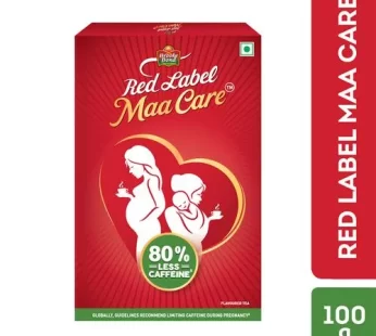 Brooke Bond Red Label Maa Care Flavoured Tea – 80% Less Caffeine For Expectant & Lactating Mothers 100 g